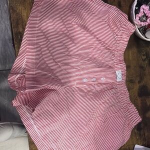 Red and White Striped Boxer Shorts